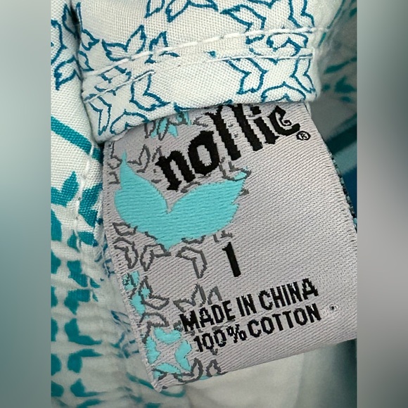 Nollie shorts teal plaid size 1 - Picture 2 of 5